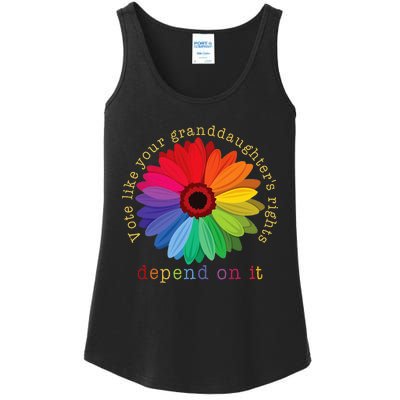 Vote Like Your GranddaughterS Rights Depend On It Ladies Essential Tank