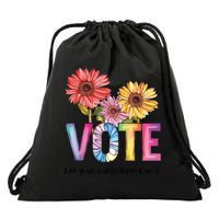 Vote Like Your Rights Depend On It Vote 2024 Drawstring Bag