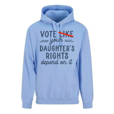 Vote Like Your DaughterS Rights Depend On It Unisex Surf Hoodie