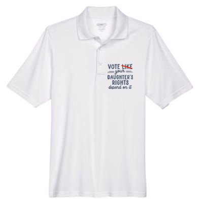 Vote Like Your DaughterS Rights Depend On It Men's Origin Performance Pique Polo