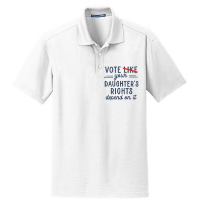 Vote Like Your DaughterS Rights Depend On It Dry Zone Grid Polo