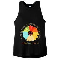 Vote Like Your GranddaughterS Rights Depend On It Feminist Ladies PosiCharge Tri-Blend Wicking Tank