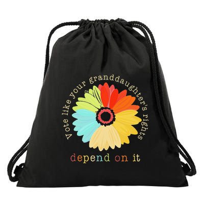 Vote Like Your GranddaughterS Rights Depend On It Feminist Drawstring Bag