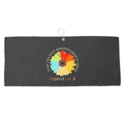 Vote Like Your GranddaughterS Rights Depend On It Feminist Large Microfiber Waffle Golf Towel