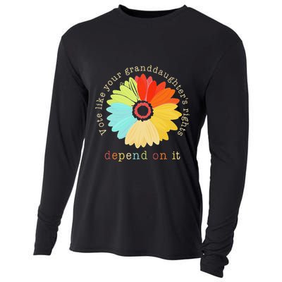 Vote Like Your GranddaughterS Rights Depend On It Feminist Cooling Performance Long Sleeve Crew