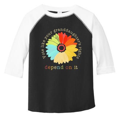 Vote Like Your GranddaughterS Rights Depend On It Feminist Toddler Fine Jersey T-Shirt