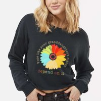 Vote Like Your GranddaughterS Rights Depend On It Feminist Cropped Pullover Crew