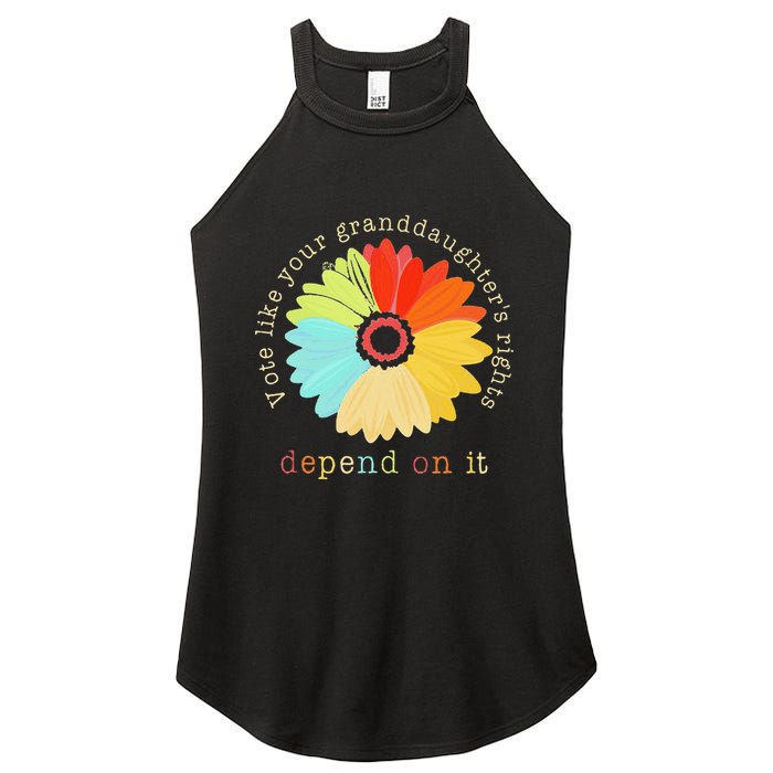 Vote Like Your GranddaughterS Rights Depend On It Feminist Women's Perfect Tri Rocker Tank