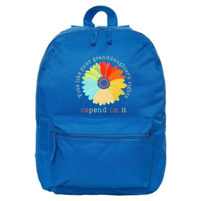 Vote Like Your GranddaughterS Rights Depend On It Feminist 16 in Basic Backpack