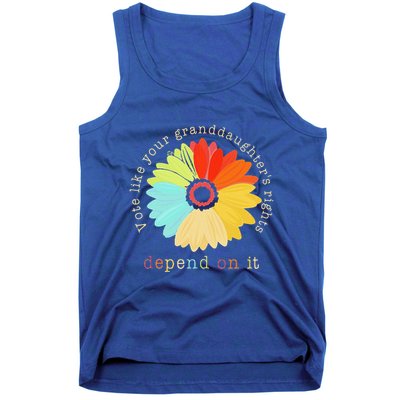 Vote Like Your GranddaughterS Rights Depend On It Feminist Tank Top