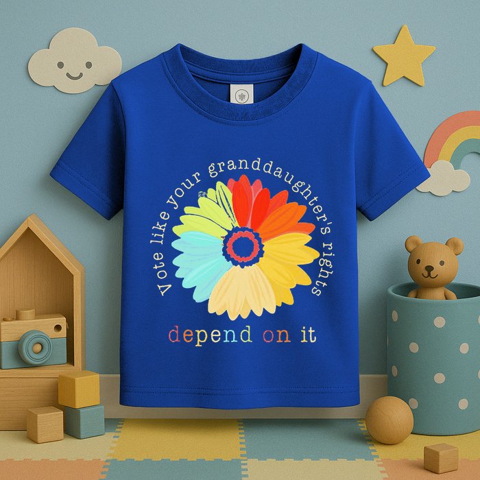 Vote Like Your GranddaughterS Rights Depend On It Feminist Toddler T-Shirt