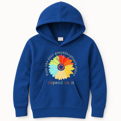 Vote Like Your GranddaughterS Rights Depend On It Feminist Kids Hoodie