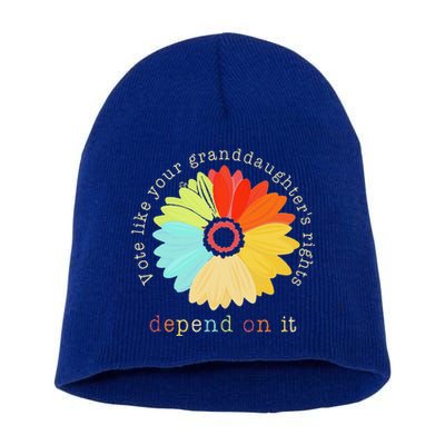 Vote Like Your GranddaughterS Rights Depend On It Feminist Short Acrylic Beanie