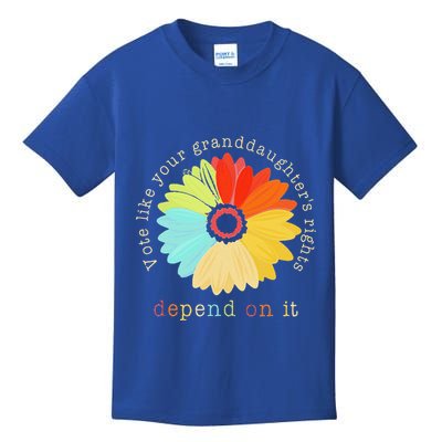 Vote Like Your GranddaughterS Rights Depend On It Feminist Kids T-Shirt