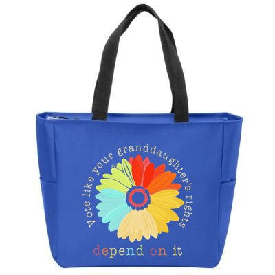Vote Like Your GranddaughterS Rights Depend On It Feminist Zip Tote Bag