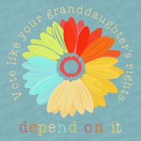 Vote Like Your GranddaughterS Rights Depend On It Feminist Sueded Cloud Jersey T-Shirt