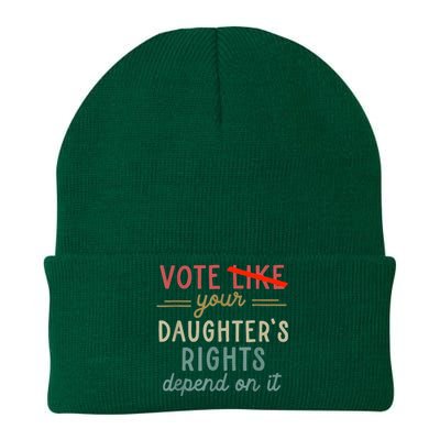 Vote Like Your DaughterS Rights Depend On It Knit Cap Winter Beanie