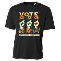 Vote Like Your Daughters Rights Depend On It Hand Fist Cooling Performance Crew T-Shirt