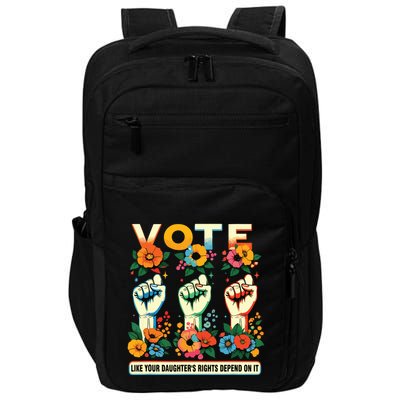 Vote Like Your Daughters Rights Depend On It Hand Fist Impact Tech Backpack