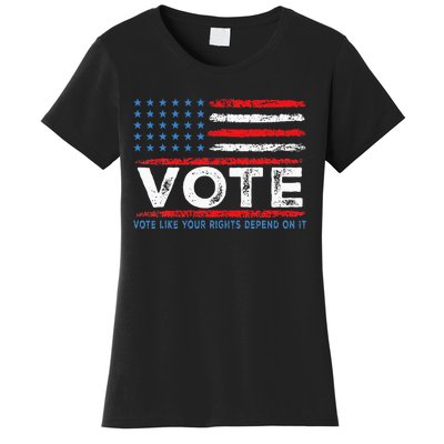 Vote Like Your Rights Depend On It 2024 Election Women's T-Shirt