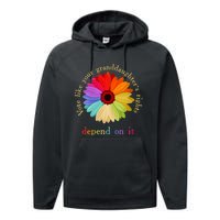 Vote Like Your Granddaughters Rights Depend On It Performance Fleece Hoodie