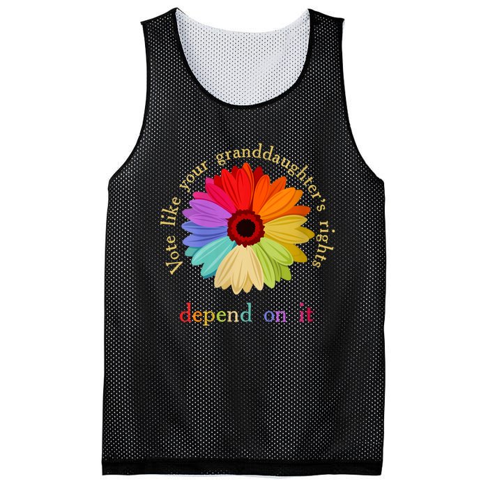 Vote Like Your Granddaughters Rights Depend On It Mesh Reversible Basketball Jersey Tank