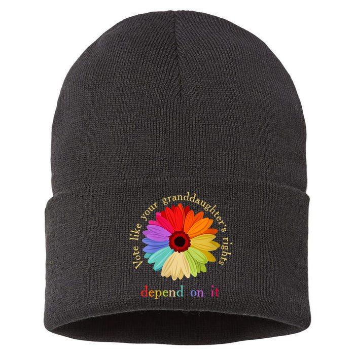 Vote Like Your Granddaughters Rights Depend On It Sustainable Knit Beanie