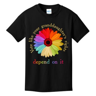 Vote Like Your Granddaughters Rights Depend On It Kids T-Shirt