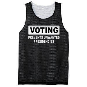 Voting Prevents Unwanted Presidencies Funny Quote  Mesh Reversible Basketball Jersey Tank