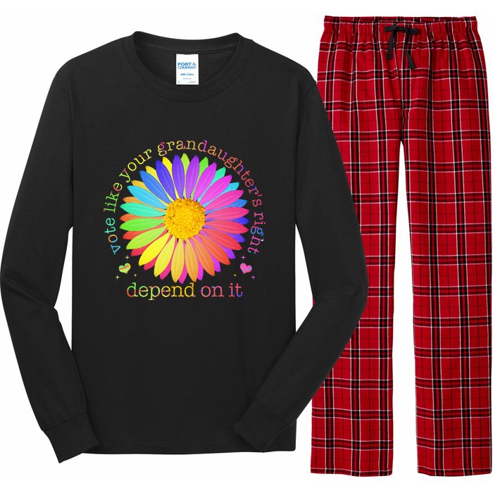 Vote Like Your GranddaughterS Rights Depend On It Long Sleeve Pajama Set