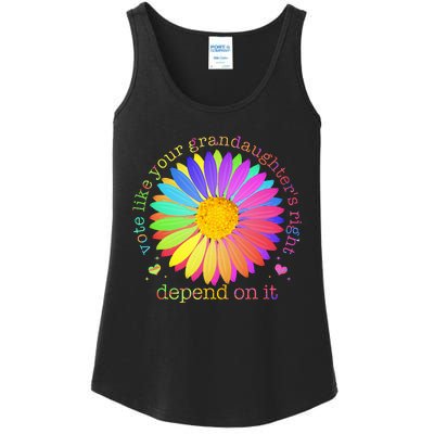 Vote Like Your GranddaughterS Rights Depend On It Ladies Essential Tank