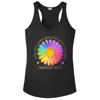 Vote Like Your GranddaughterS Rights Depend On It Ladies PosiCharge Competitor Racerback Tank