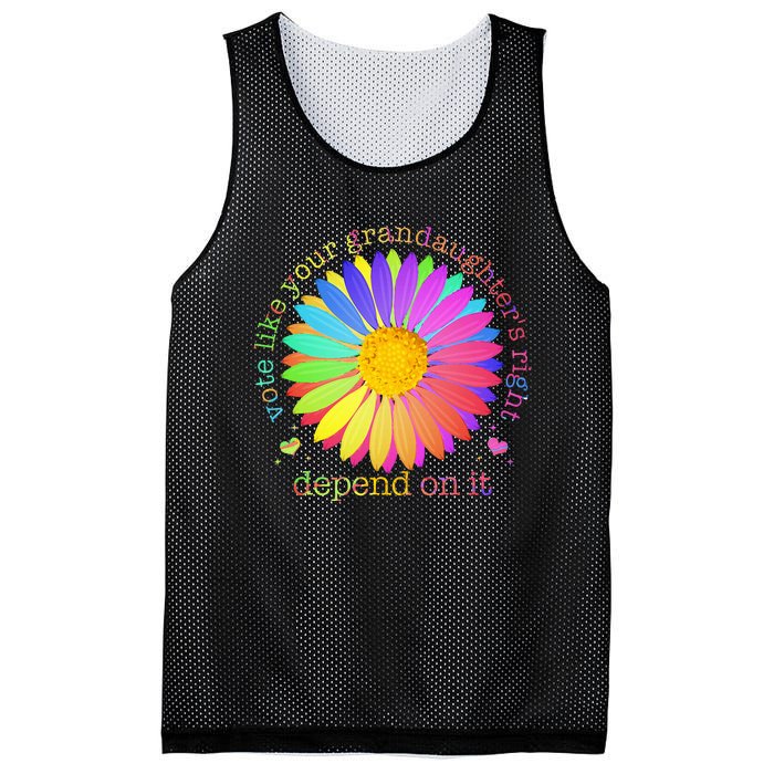 Vote Like Your GranddaughterS Rights Depend On It Mesh Reversible Basketball Jersey Tank