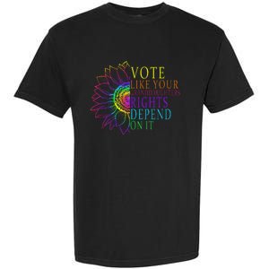 Vote Like Your Daughters Granddaughters Rights Depend On It Garment-Dyed Heavyweight T-Shirt