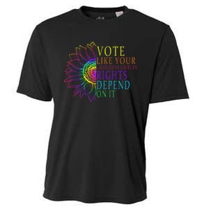 Vote Like Your Daughters Granddaughters Rights Depend On It Cooling Performance Crew T-Shirt