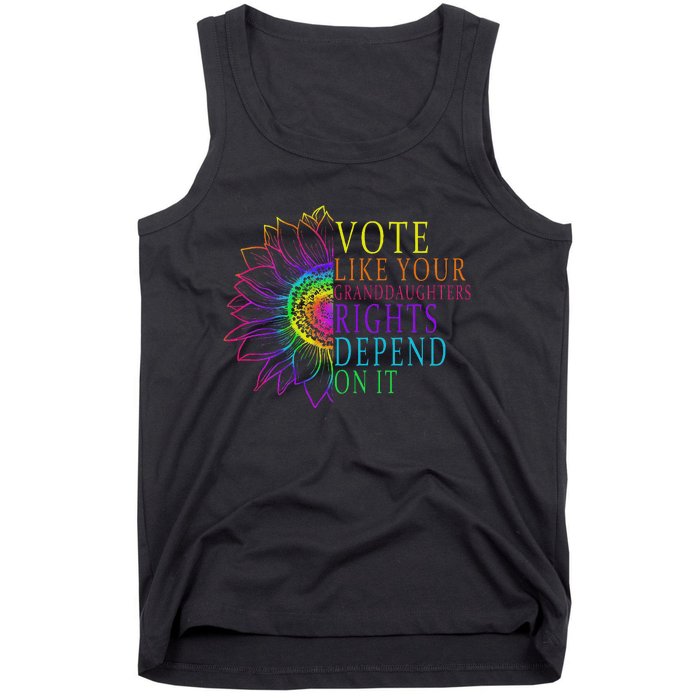 Vote Like Your Daughters Granddaughters Rights Depend On It Tank Top