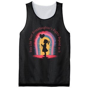 Vote Like Your Daughters Granddaughters Rights Depend On It Mesh Reversible Basketball Jersey Tank