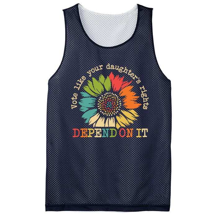 Vote Like Your Daughters Rights Depend On It Mesh Reversible Basketball Jersey Tank