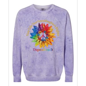 Vote Like Your GranddaughterS Rights Depend On It Colorblast Crewneck Sweatshirt