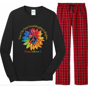 Vote Like Your GranddaughterS Rights Depend On It Long Sleeve Pajama Set