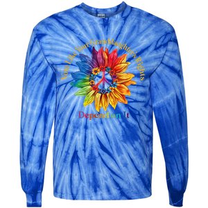 Vote Like Your GranddaughterS Rights Depend On It Tie-Dye Long Sleeve Shirt