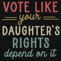 Vote Like Your Daughter’S Rights Depend On It Ladies PosiCharge Tri-Blend Wicking Tank