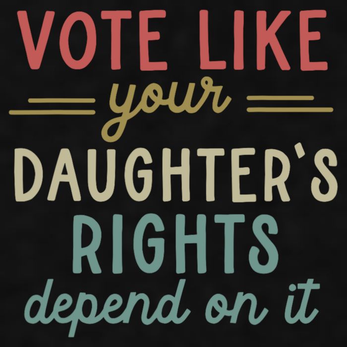 Vote Like Your Daughter’S Rights Depend On It Ladies PosiCharge Tri-Blend Wicking Tank