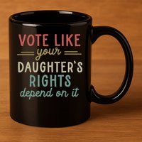 Vote Like Your Daughter’S Rights Depend On It 11oz C Handle Ceramic Mug