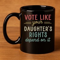 Vote Like Your Daughter’S Rights Depend On It 11oz C Handle Ceramic Mug