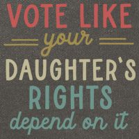 Vote Like Your Daughter’S Rights Depend On It Cotton Canvas Backpack