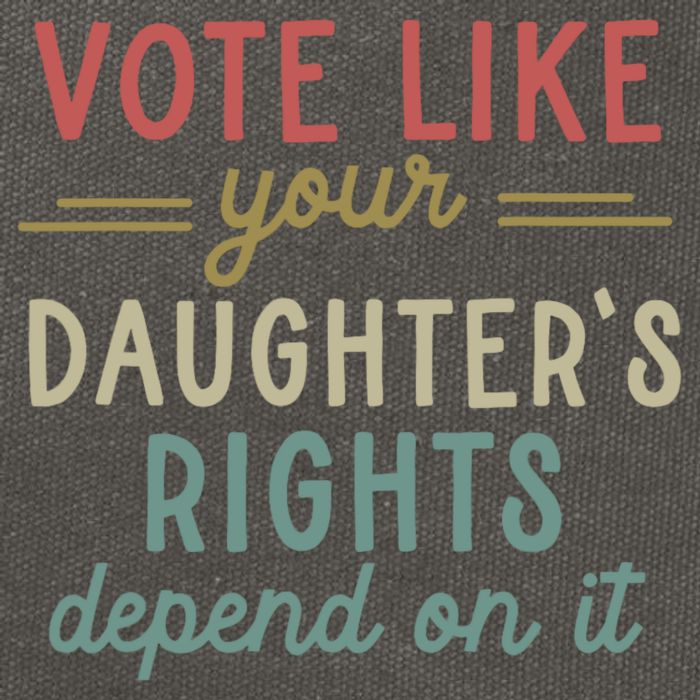 Vote Like Your Daughter’S Rights Depend On It Cotton Canvas Backpack