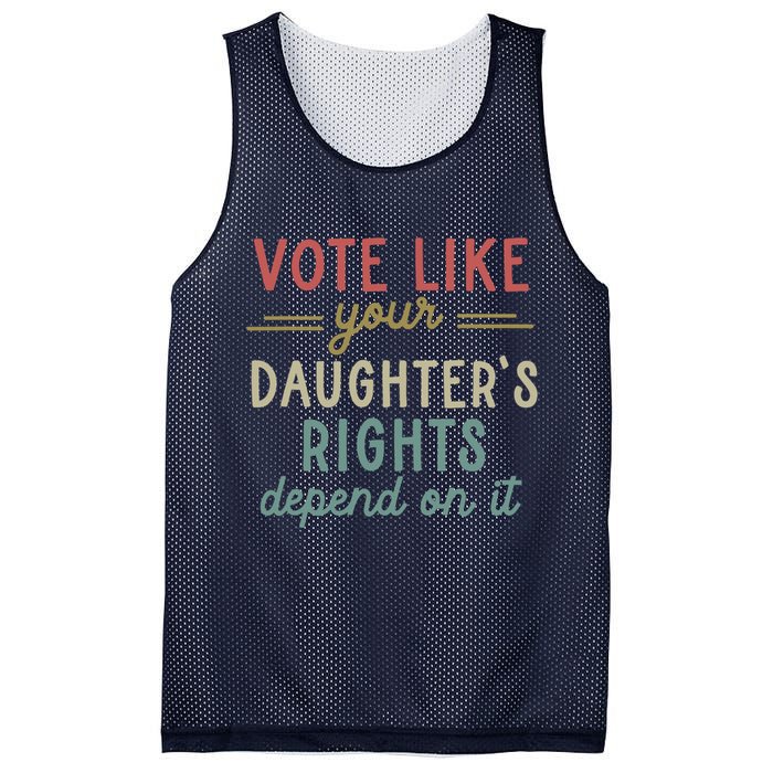 Vote Like Your Daughter’S Rights Depend On It Mesh Reversible Basketball Jersey Tank