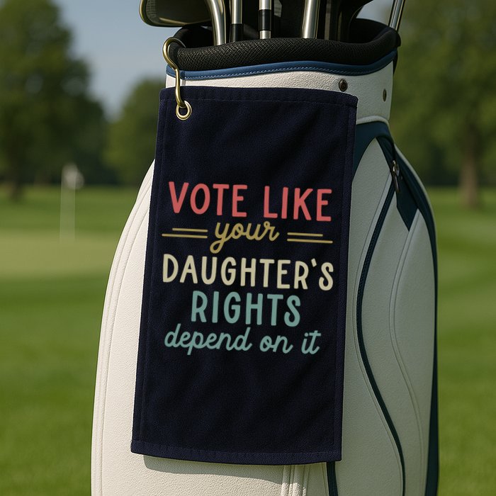 Vote Like Your Daughter’S Rights Depend On It Golf Towel