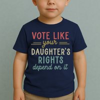 Vote Like Your Daughter’S Rights Depend On It Toddler T-Shirt